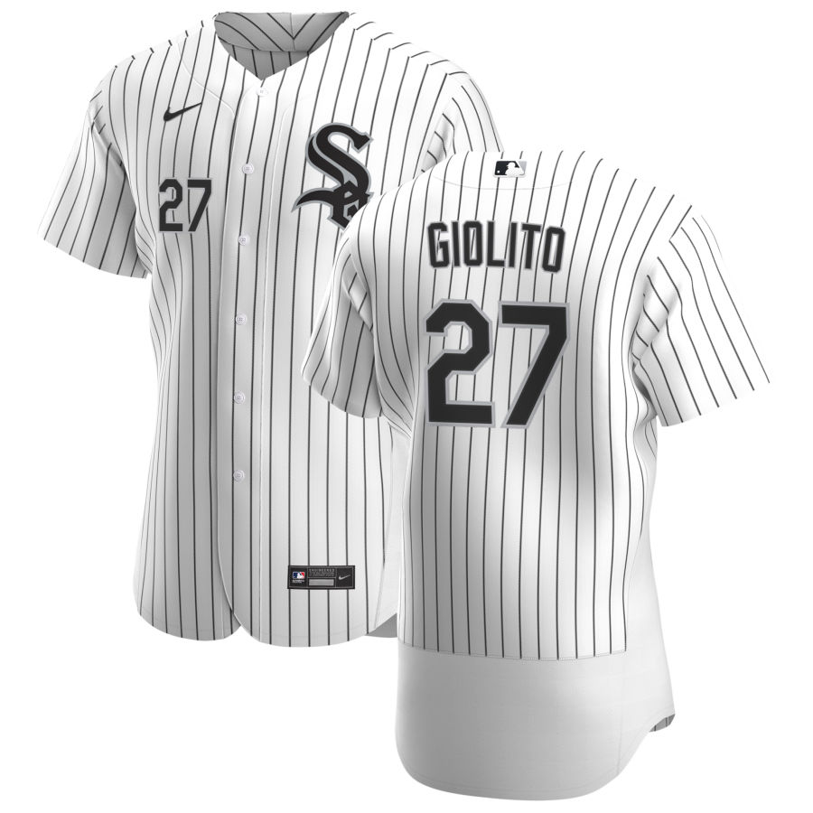 Chicago White Sox 27 Lucas Giolito Men Nike White Home 2020 Authentic Player MLB Jersey